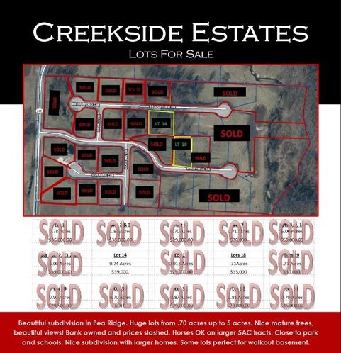 Creekside Estates : Creekside Estates, Pea Ridge, AR 72751